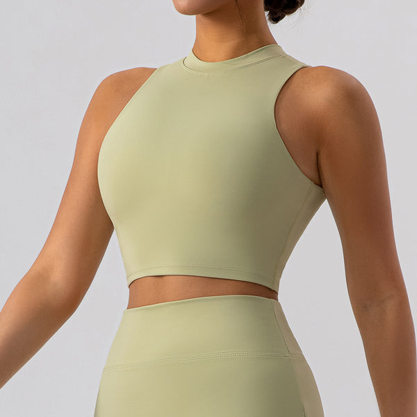 Half neck sculpt top