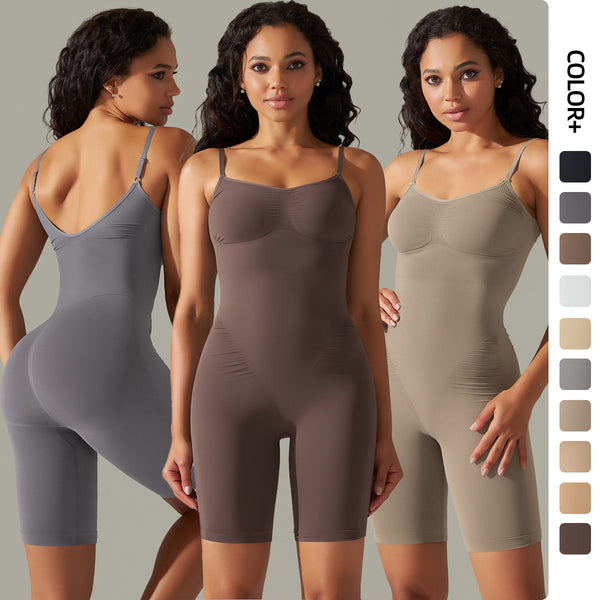 Sculpt shorts jumpsuit