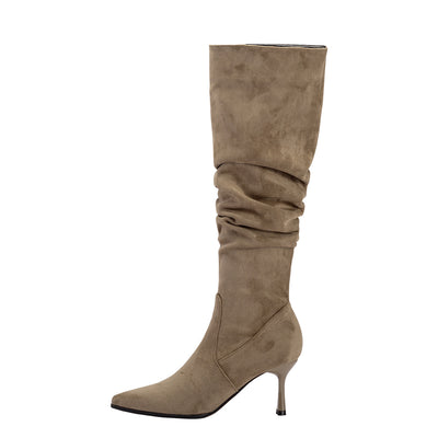 Botas Altas Punta Fina Tacón