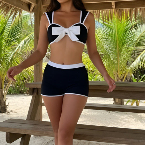 Bow contrast bikini