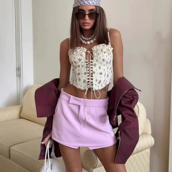 Top Lazo Floral