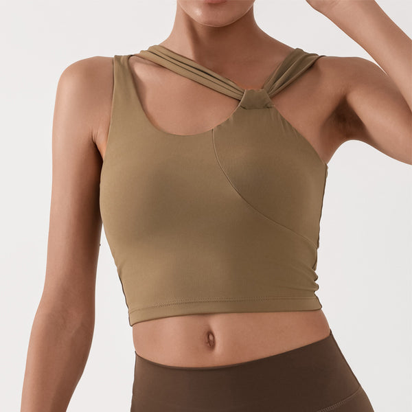 Nude feel sculpt top