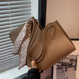 Bolso Tote Gran Capacidad con Pañuelo