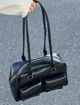 Bolso Axilar Fruncido con Hebilla