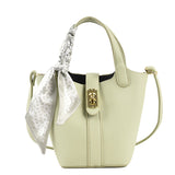 Bolso Cubo con Pañuelo Seda