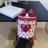 Bolso Cilíndrico Mini a Rayas