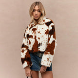 Cárdigan Fleece Estampado