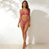Leopard triangle cup bikini