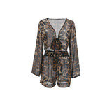 Pijama Leopardo Manga Larga