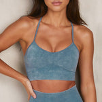 Denim knit sculpt set