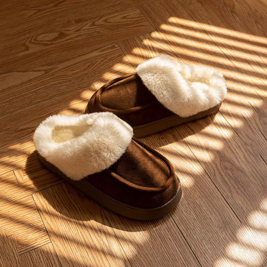 Cozy suede slippers