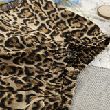 Conjunto leopardo sleepwear crop verano