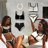 Contrast bikini set