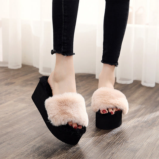 Elevated cozy slippers