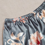 Pijama Floral Sin Tirantes