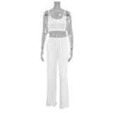 Conjunto Crop Top y Pantalón Largo