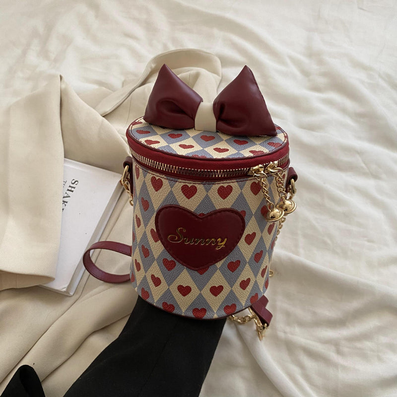 Bolso Cilíndrico Mini a Rayas