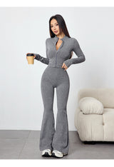 Zip flare yoga set