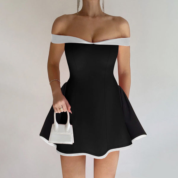 Vestido Bodycon Strapless Negro