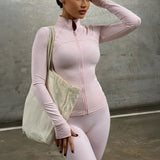 Conjunto Chaqueta y Pantalón Yoga Rosa