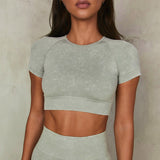 Denim knit sculpt set