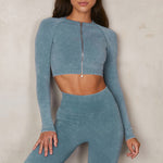 Denim knit sculpt set