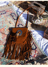 Bolso Sobre con Flecos Bohemio