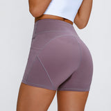Shorts Deportivos Cintura Alta Algodón