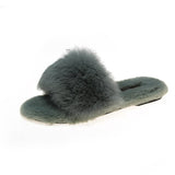 Cozy fluffy slippers