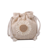 Bolso Cubo Paja Trenzada
