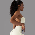 Cross sculpt bra