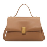 Bolso Grande de Hombro Retro con Cerradura