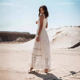 Jumpsuit Maxi Boho con Encaje