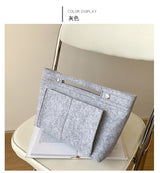 Bolso Fieltro Bordado Gran Capacidad