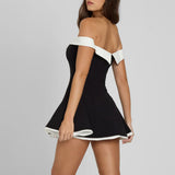 Vestido Bodycon Strapless Negro