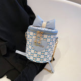 Bolso Cilíndrico Mini a Rayas