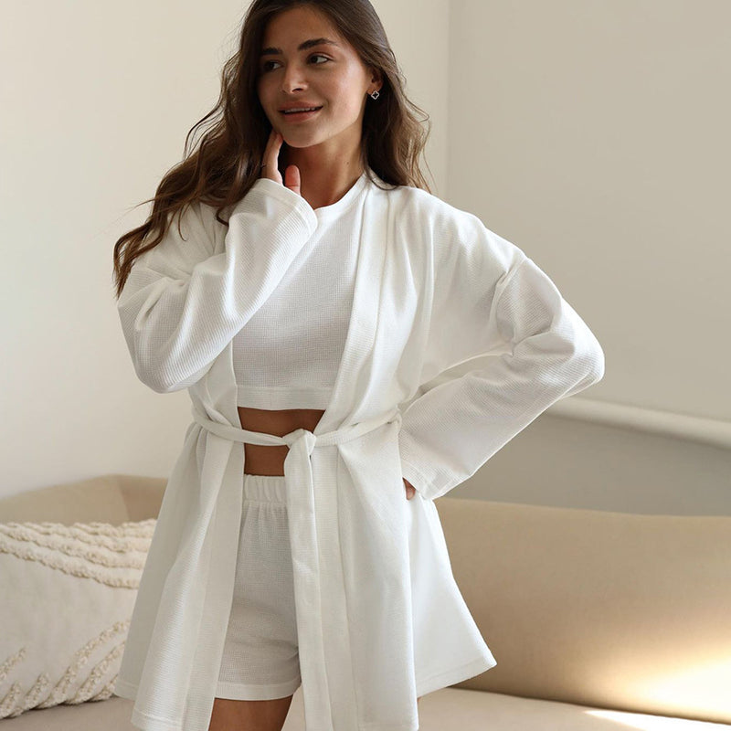 Conjunto Waffle Sleepwear Tres Piezas