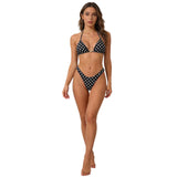Leopard triangle cup bikini