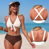 Bikini Escote V Color Sólido