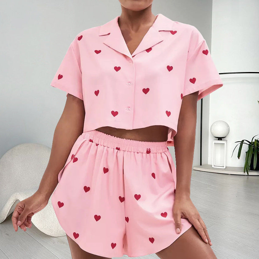 Pijama Camisola Estampado Corazones