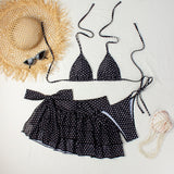 Vintage polka dot skirt bikini