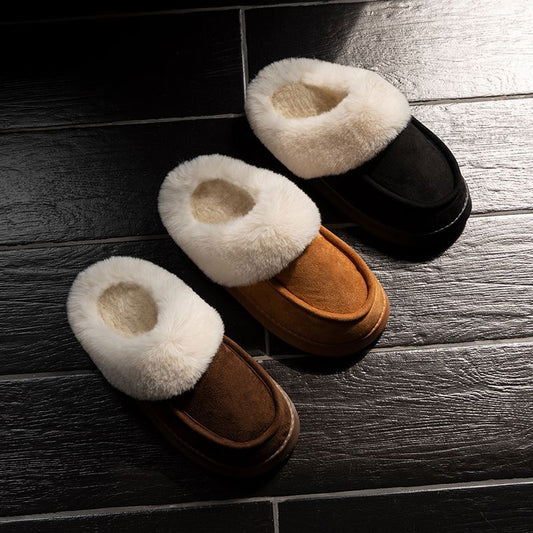 Cozy suede slippers