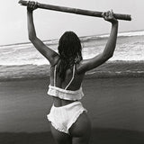 Camisola con Volantes Blanca