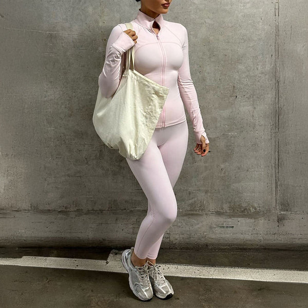 Conjunto Chaqueta y Pantalón Yoga Rosa