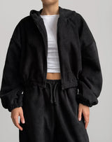Conjunto Cárdigan Capucha con Lazo