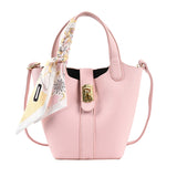 Bolso Cubo con Pañuelo Seda