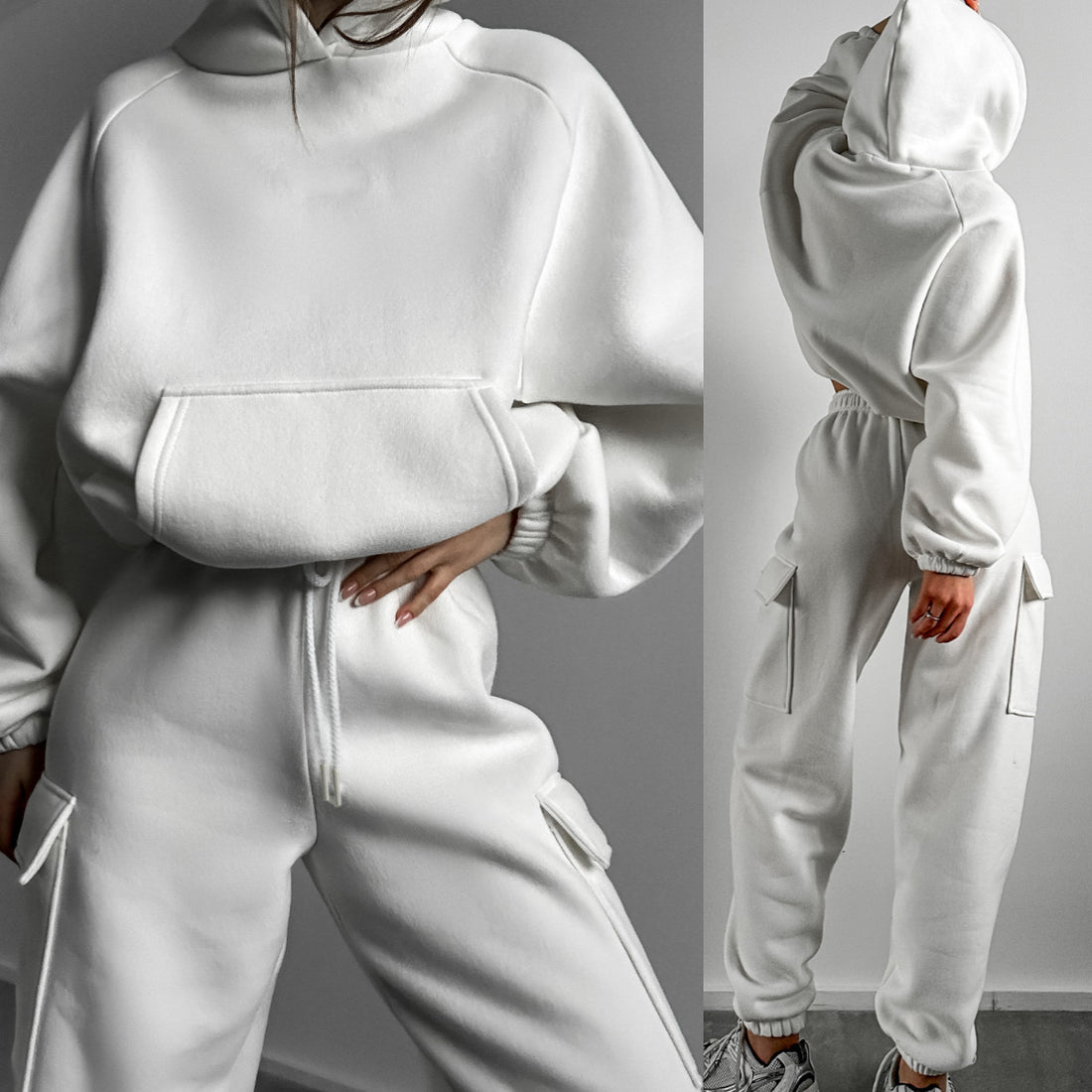 Conjunto Sudadera con Capucha Otoño