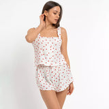 Pijama Escote Cuadrado Estampado