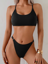 Resort solid bikini