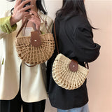Bolso de Paja Tejido Playa